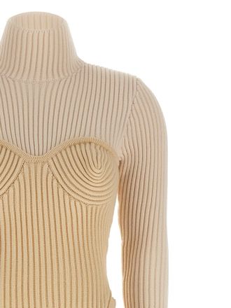 Jean Paul Gaultier Merino Wool Long Womens Dress