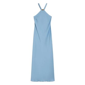 Max Mara Maxi Dresses, female, Blue, Size: 2XS Abito