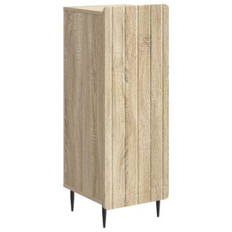 vidaXL Aparador Roble Sonoma 34,5 X 33 X 92 Cm Madera De Ingenier&iacute;a Vidaxl