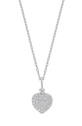 Bony Levy Diamond Heart Pendant Necklace in 18K White Gold at Nordstrom Rack