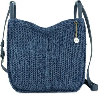 The Sak Los Feliz Crossbody Crochet Bag in Denim Tonal Straw at Nordstrom