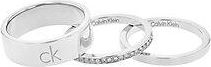 Calvin Klein Anillo adornado con cristales 3 en 1