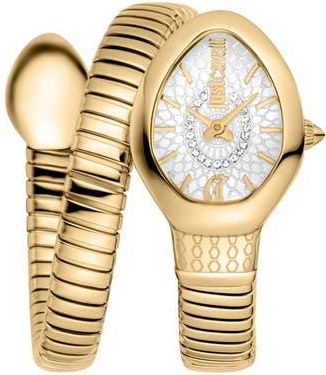 Just Cavalli Snake Wraparound Bracelet Watch, 20mm x 34.5mm in Gold at Nordstrom Rack