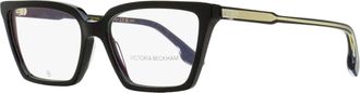 Victoria Beckham Womens Flared Rectangular Eyeglasses VB2653 001 Black 55mm