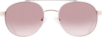 Guess Burgundy Round Ladies Sunglasses GF0367 32T 53