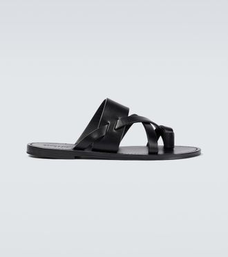 サンダル SAINT LAURENT Men Sandals 775806DWETT 1000 Black Men's Sandals Collection | Saint Laurent | YSL