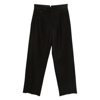 Emporio Armani Broeken, Heren, Grijs, L, Straight Broeken