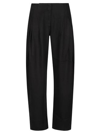 Iro Black Flowy Wide-Leg Lyocell Wide-Leg Pants