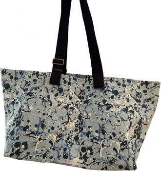Inou&iuml; Editions Womens Carrier Bag In Aquaflora Blue