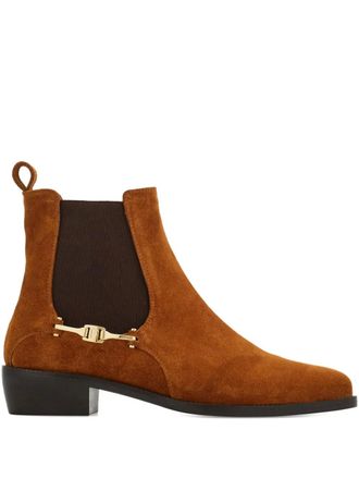 Ferragamo Stivali Chelsea - Marrone