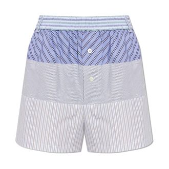 Moschino Short Shorts, female, Blue, Size: 2XS Patterned Shorts