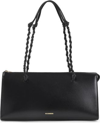 Jil Sander Tangle Tent Bag - Dames - Schoudertassen - Zwart - ONE Size - Leer - Tassen