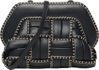 Themoir&egrave; Tia Clutch - Dames - Clutches - Zwart - ONE Size - Leer - Tassen