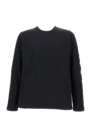 Junya Watanabe Long-Sleeve Crew Neck T-Shirt With Fluorescent Graphic Detail