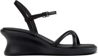Camper Louise Sandal - Dames - Sleehakken - Zwart - 40 EU - Leer - Schoenen