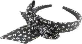 Chanel Pre-owned Accessories, female, Black, Size: ONE SIZE Pre-owned Alice band