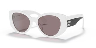 Miu Miu Brown Cat Eye Ladies Sunglasses MU 03WS 05X05P 53