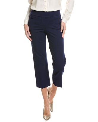 Jones New York Petite High-Rise Straight Ankle Pant