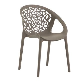 Siediti Fuori e Dentro Set de 4 sillas apilables de resina reforzada t&oacute;rtola