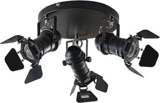 Lindby L&aacute;mpara De Techo tilen En Negro Metal - Lindby