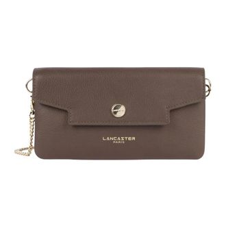Lancaster Grace Leren Clutch Portemonnee - Dames - Portefeuilles - Bruin - ONE Size - Leer - Accessoires