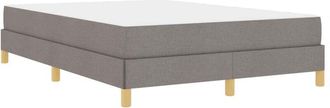 vidaXL Cama Tipo Box Spring Taupe, Marr&oacute;n 140 X 190 Cm Vidaxl
