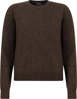 Max Mara Logo-embroidered Elbow-patch Sweater