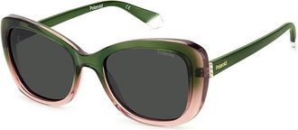 Polaroid PLD 4132/S/X IWB/M9 Womens Sunglasses Green Size 53