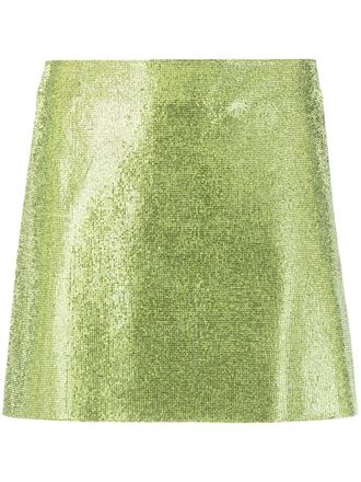 NU&Eacute; Minigonna con strass - Verde