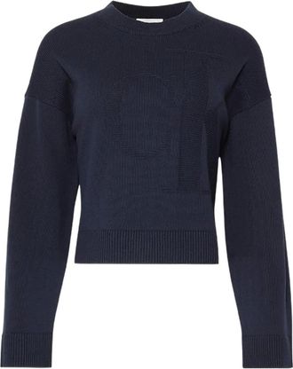 Calvin Klein Jeans Trui met logopatroon - Blauw