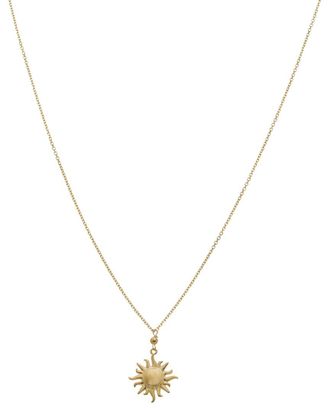 Italian Gold, Inc 10K Sun Pendant Adjustable Necklace