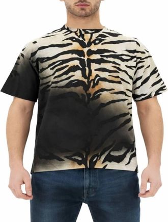 Roberto Cavalli Zebra Printed Cotton T-Shirt, Size X-Small