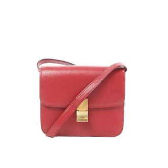 Celine Pre-owned Cross Body Bags, female, Red, Size: ONE SIZE Pre-owned Classic Box Small