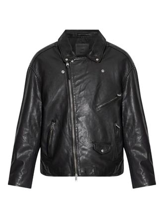 AllSaints Bikerjack met rits - Zwart