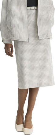 Vince Gardeners Check Pencil Skirt