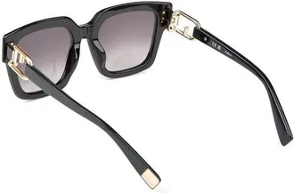 Furla Womens Sunglasses Glossy Black Acetate Eyewear
