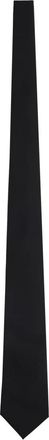 Brunello Cucinelli Gestructureerde Stropdas met Puntige Tip - Heren - Stropdassen - Zwart - ONE Size - Wol - Accessoires