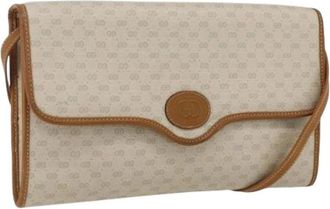 Gucci Pre-owned Cross Body Bags, female, Beige, Size: ONE SIZE Pre-owned Vintage Shoulder Bag