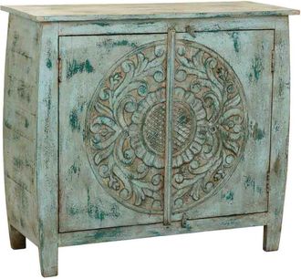 Wanderlust Deco Aparador de Madera tallada acabado artesanal 100x40x90 alt. cm