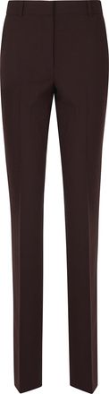 Iro Brown Bingo Mid-Rise Slim-Fit Viscose-Blend Pants