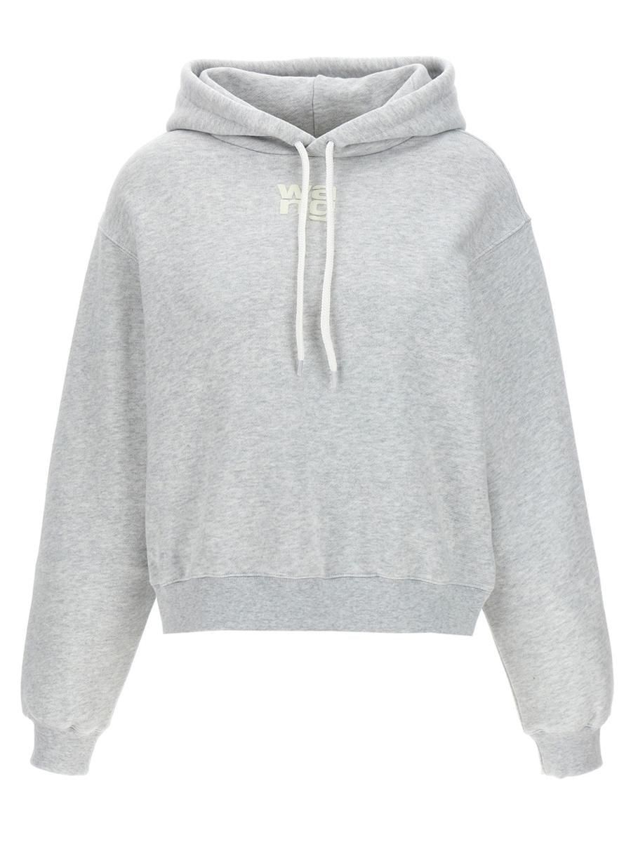 AlexanderWang ユニセックス エッセンシャルテリー ロゴパーカ alexanderwang アレキサンダーワング オーバーサイズ ユニ