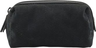 Gucci Black Gg Canvas Pouch (Pre-Owned)