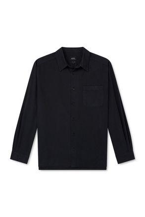 A.P.C. Malo Logo-Embroidered Organic Cotton Shirt