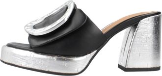 Noa Harmon Stijlvolle hakken muiltjes voor vrouwen - Dames - Muiltjes - Zwart - 39 EU - Schoenen