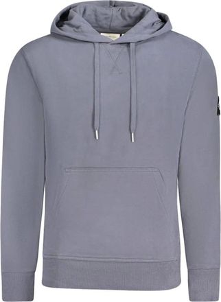 Calvin Klein Hoodies & sweatvesten, Heren, Blauw, XL, Katoen, Grijze hoodie voor mannen