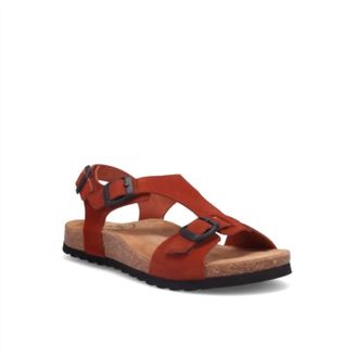 Taos Womens Mvp Sandals In Rust Suede