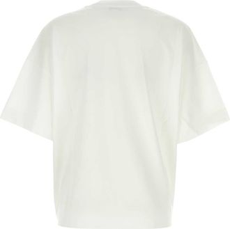 Alexander McQueen Alexander Mcqueen Womens White Cotton Oversize T-shirt - Size EU 34 (Womens)