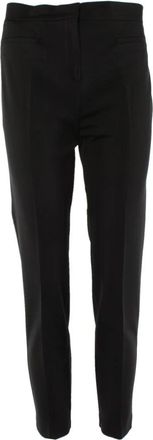 Pinko Slim-fit broek - Dames - Slim Fit Broeken - Zwart - S - Leer - Broeken