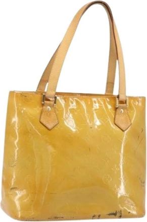 Louis Vuitton Pre-owned Shoulder Bags, female, Beige, Size: ONE SIZE Pre-owned Vintage Patent Leather Hand Bag
