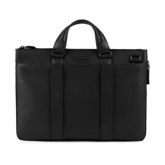 Piquadro Expandable- slim laptop bag 15-6 - Heren - Laptoptassen - Zwart - ONE Size - Tassen
